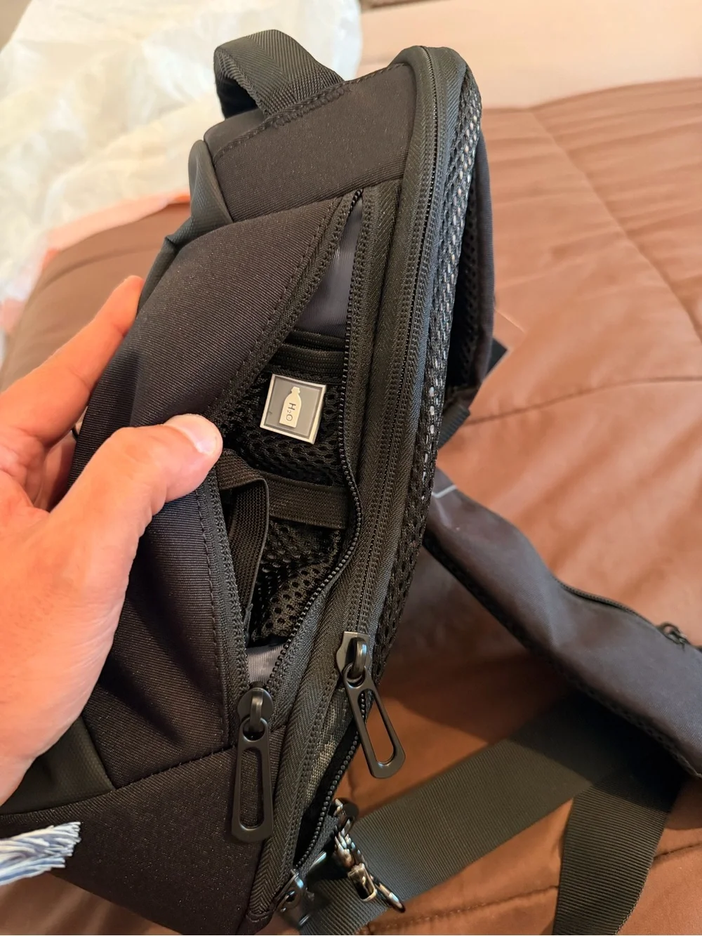 Black Men’s Anti-Theft Backpack